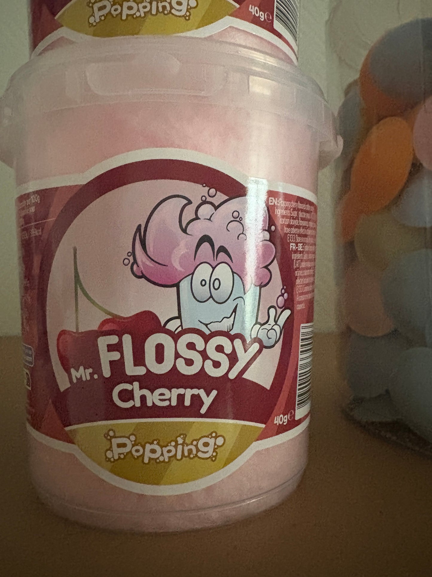 Pot Barbe à papa pétillante à la Cerise Mr Flossy (à l’unité)