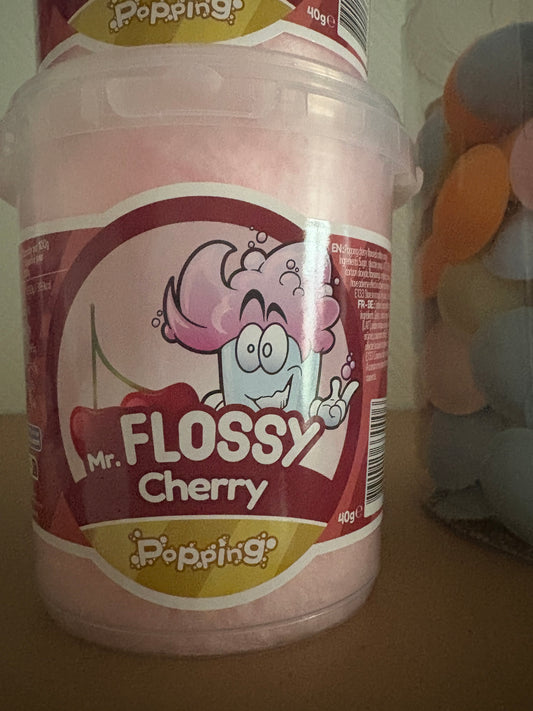 Pot Barbe à papa pétillante à la Cerise Mr Flossy (à l’unité)