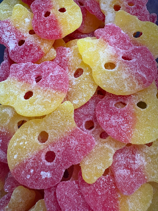 Bubs crâne Framboise Citron bonbons suédois