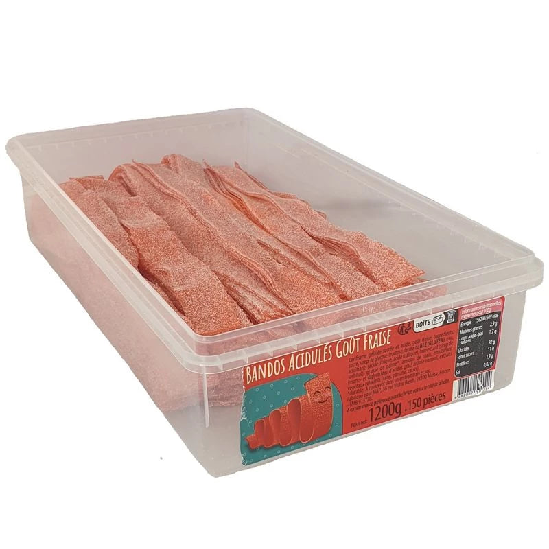 Bandos Fraise acidulés (Lot de 10)