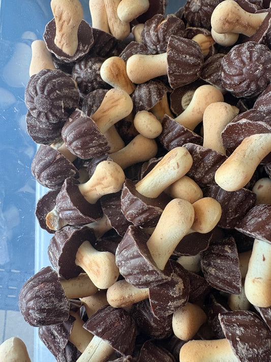 Champignons biscuit chocolat (Lot de 10)
