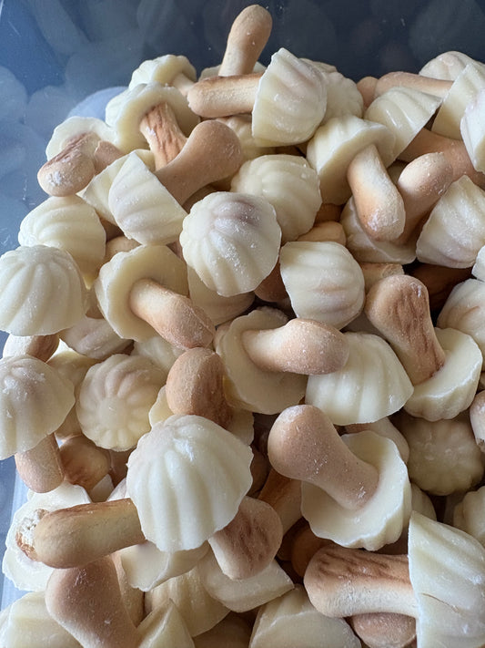 Champignons Biscuits Chocolat Blanc (Lot de 10)